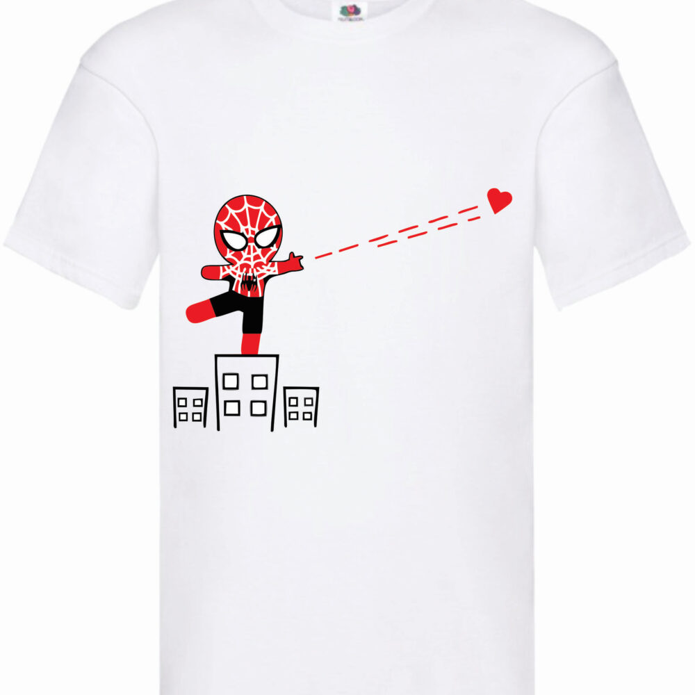 Tricou cuplu "spider" pentru el