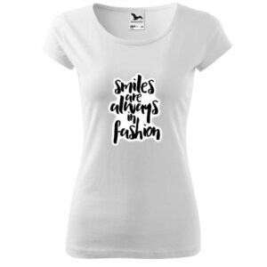 Tricou alb damă personalizat cu mesaj